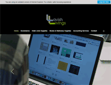 Tablet Screenshot of lavishlivings.com